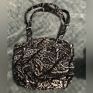 Vera Bradley Glenna Shoulder Bag in Paisley Noir.